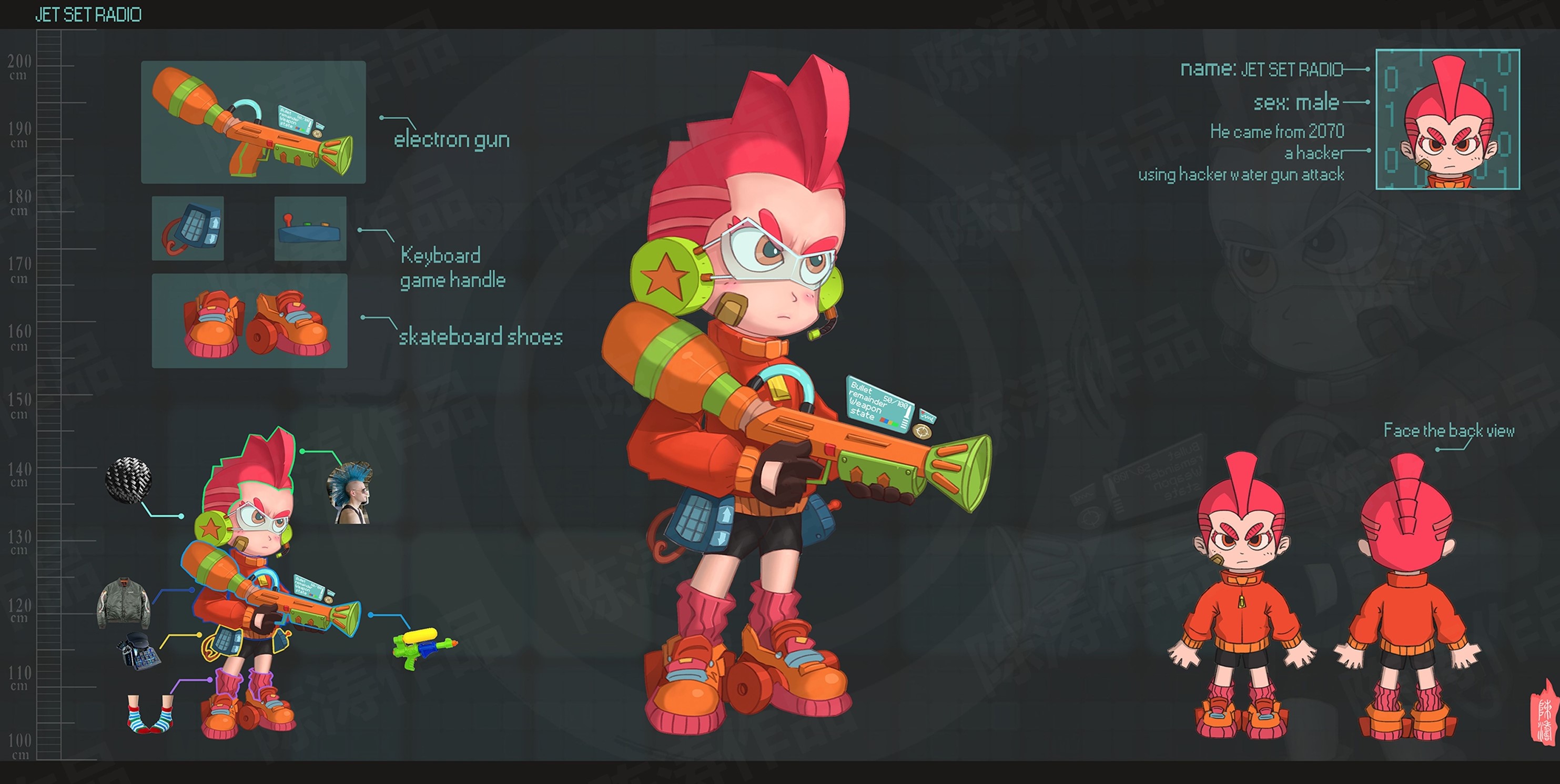 2013级动画专业陈涛&mdash;&mdash;游戏美术设计作品《电子朋克小子》